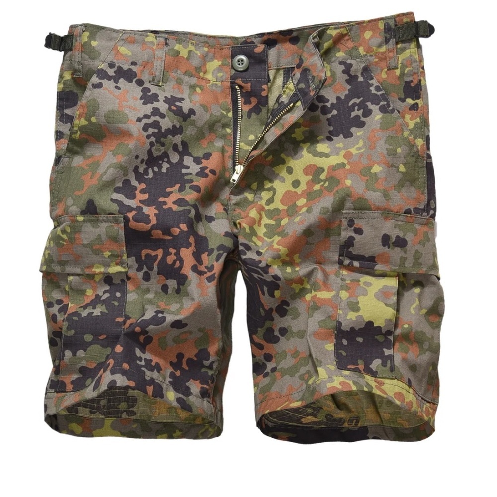 NWT, BACKBONE Mens Cargo Shorts Army Military BDU Shorts, German Camo, 40, P24